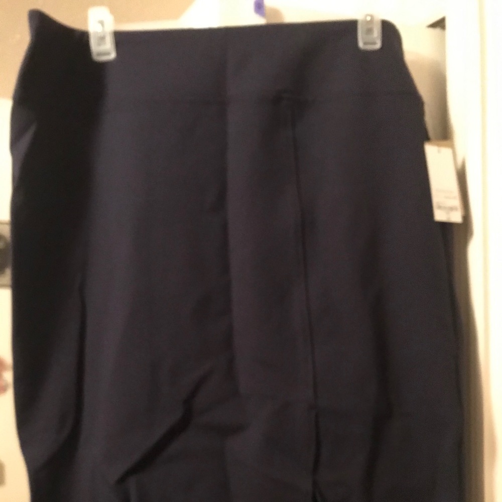 Navy blue pencil skirt